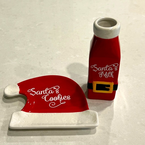 Santa’s Milk and Cookie set - Picture 1 of 5